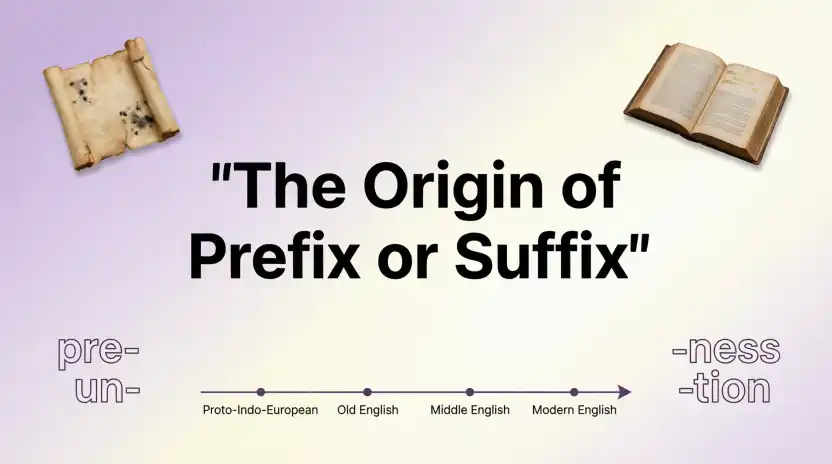 The Origin of Prefix or Suffix