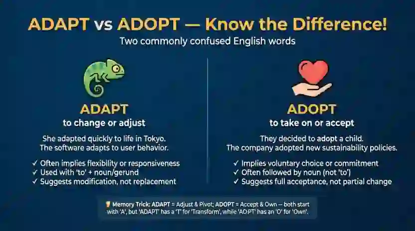 Adapt or Adopt