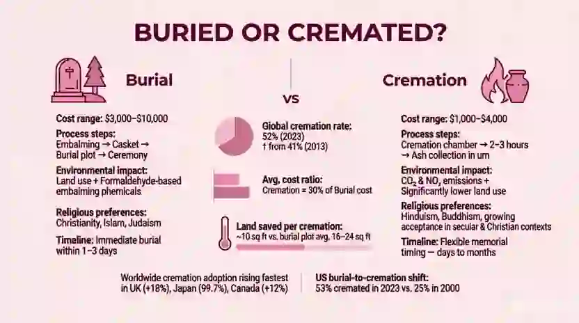 Buried or Cremated: