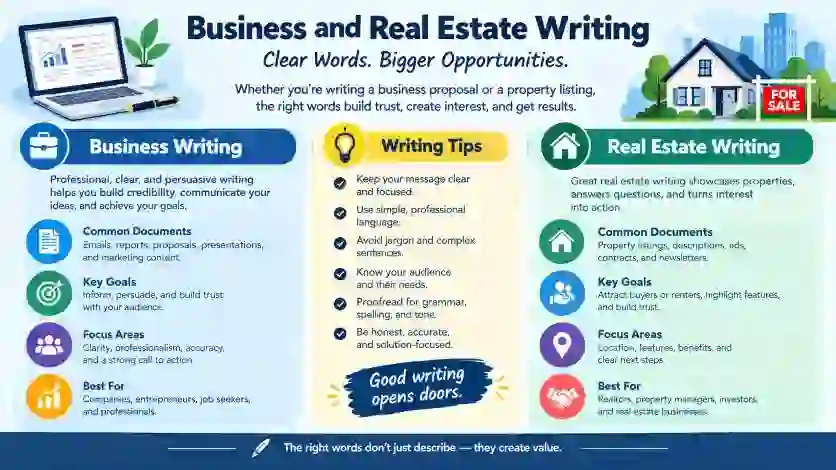 Business and real estate writing