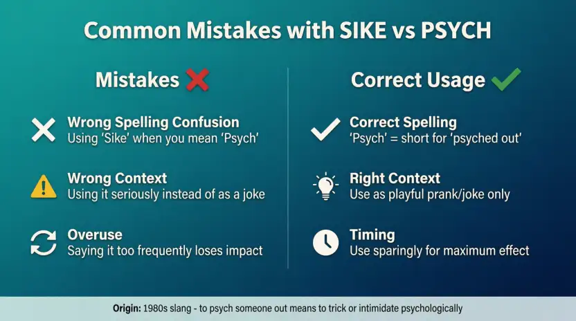 Common Mistakes with Sike or Syke