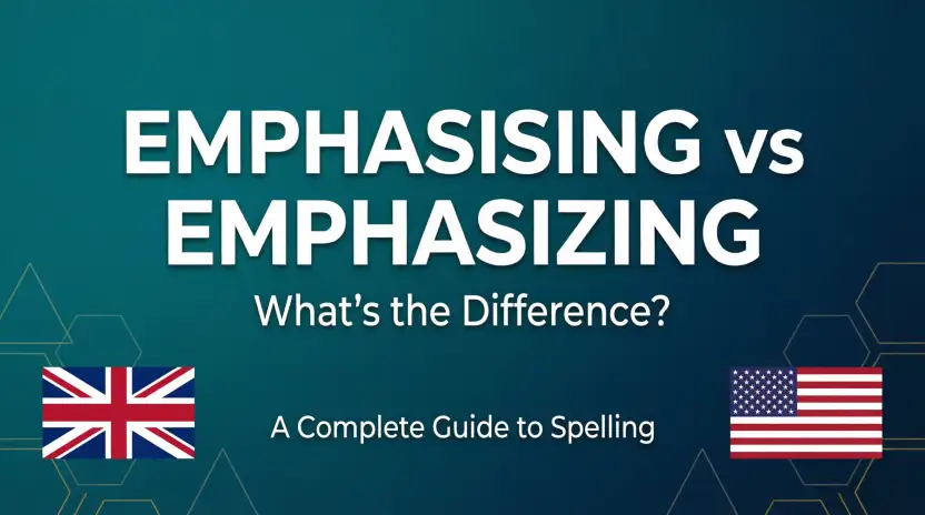 Emphasising or Emphasizing