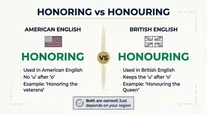 honoring or honouring