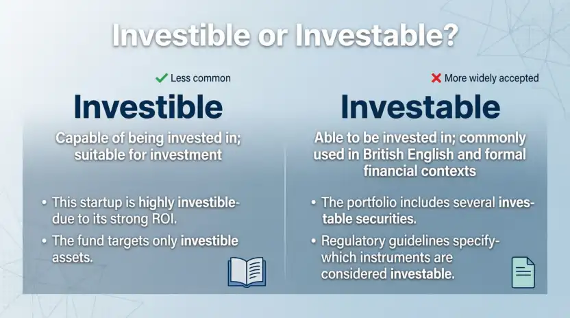 investible or investable