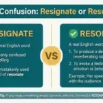 resignate or resonate