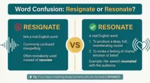 resignate or resonate