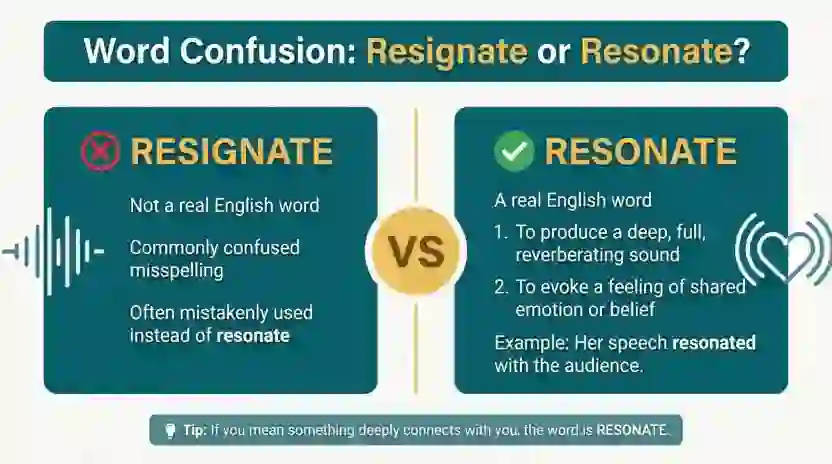 resignate or resonate