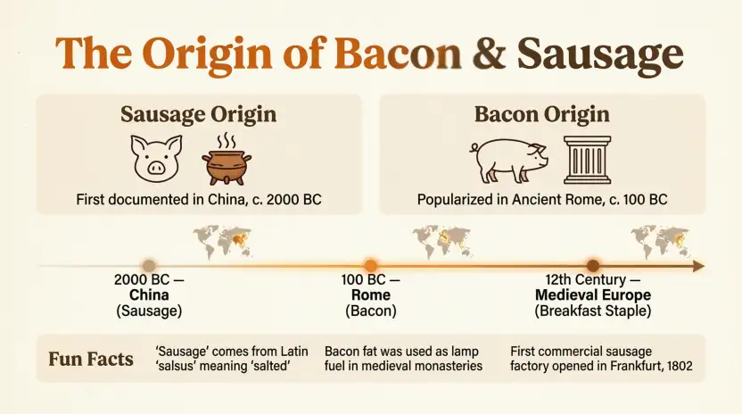 The Origin of Bacon or Sausage