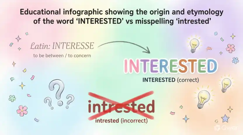 The Origin of Interested or Intrested