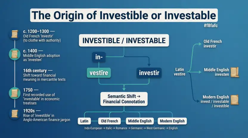 The Origin of Investible or Investable