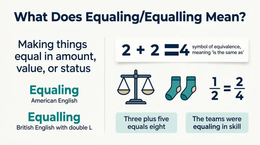 What Does Equaling or Equalling Mean?