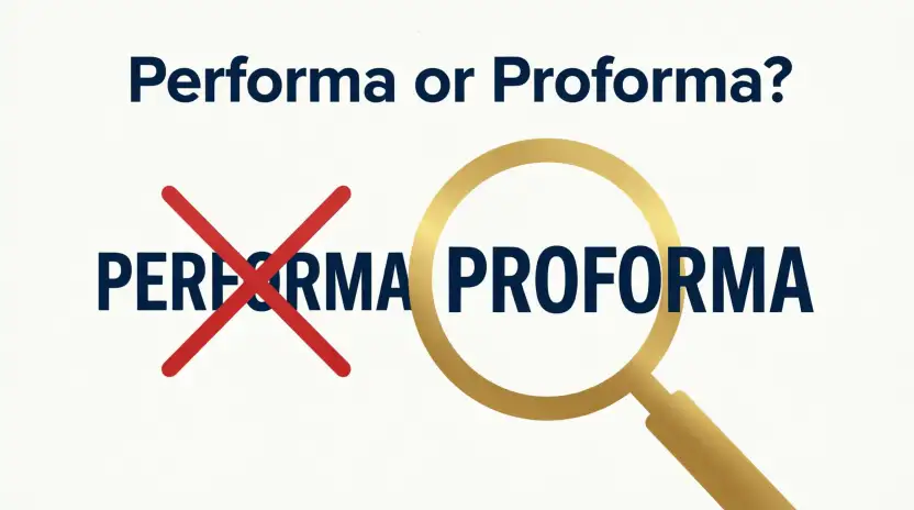 Performa or Proforma