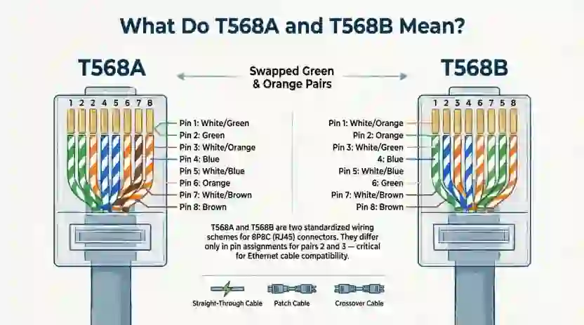 What Do T568A and T568B Mean?