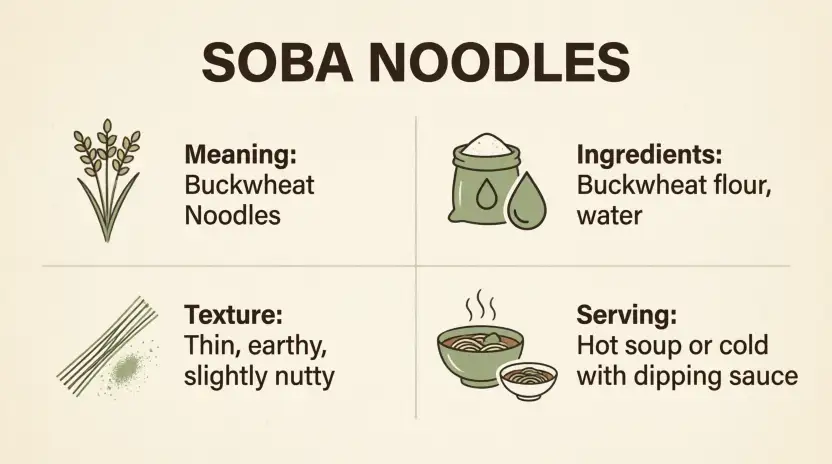 What Does Soba or Udon Mean?